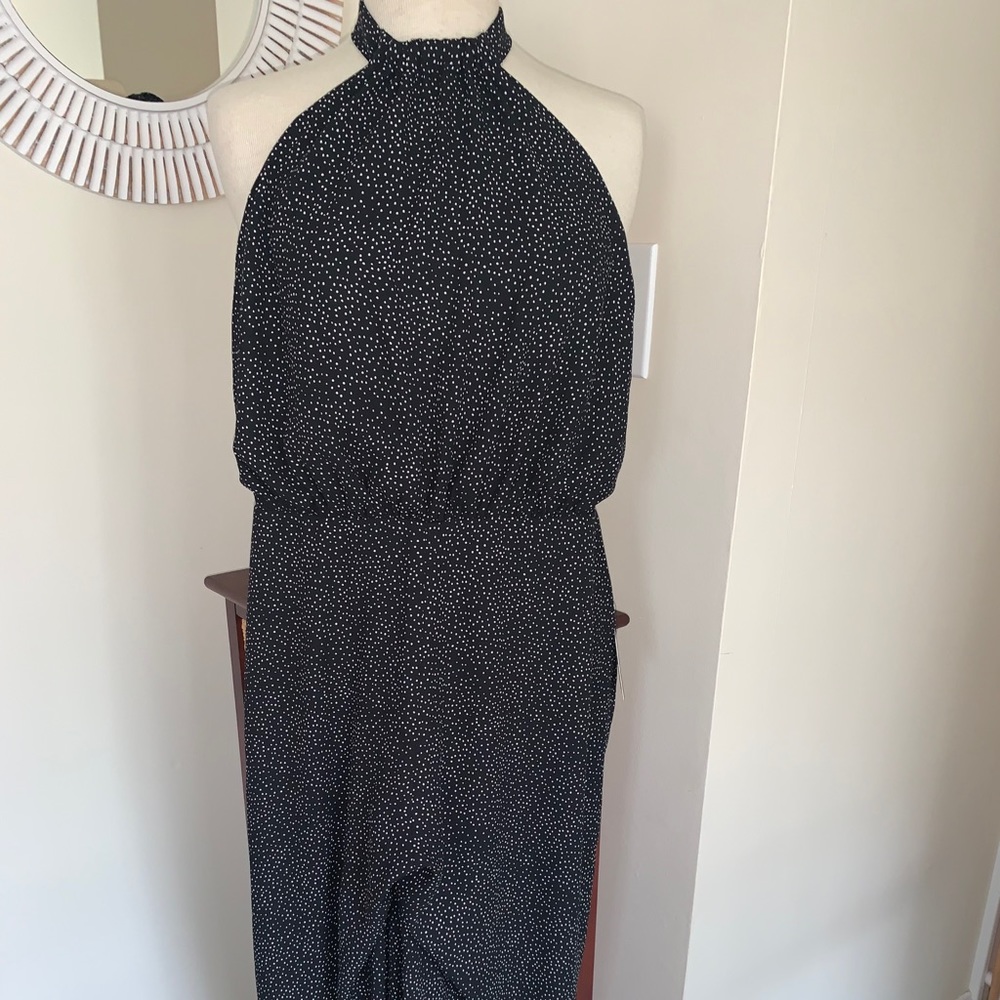 Express Beautiful backless halter neck jumpsuit.  Size Large, tags on
